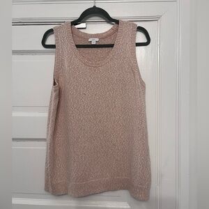 J Jill Sleeveless Knit Top in Light Pink